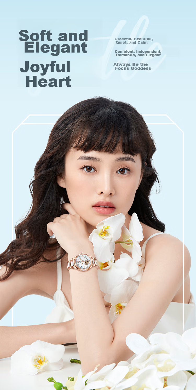 EBOHR Women's Watch, Shell Skeleton Ladies Mechanical Watch, Birthday Mid-Autumn Festival Gift, 50690121 for Girlfriend 1