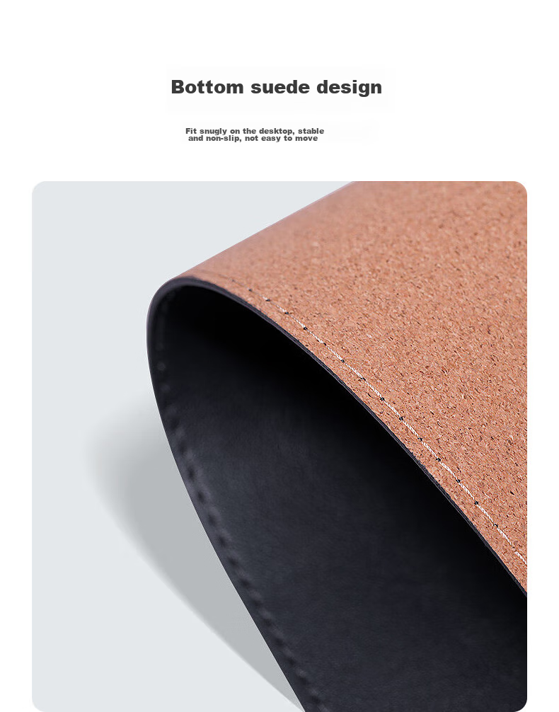 Aigo M5 Black Mouse Pad Large Size PU Leather Desk Mat Non-Slip Velvet Base for Computer Office Desktop Pad (900*400mm) 8