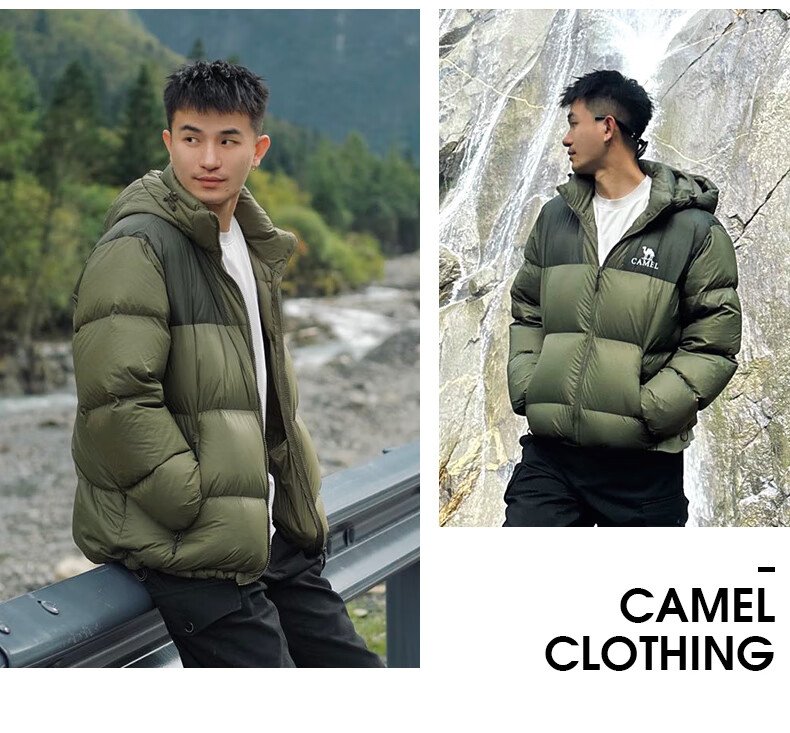Luotuo (CAMEL) [Xiaotaiyang-Graphene] Autumn And Winter Outdoor down Jacket for Men And Women, Thickened Warm Puffer Coat 6