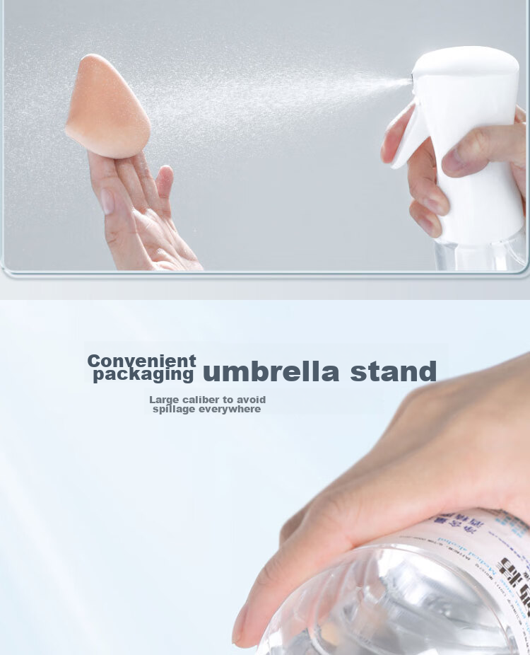 Cigeman High-Pressure Spray Bottle [200ml White Transparent], Fine Mist Spray Bottle for Makeup, Hydration, And Disinfectio 9
