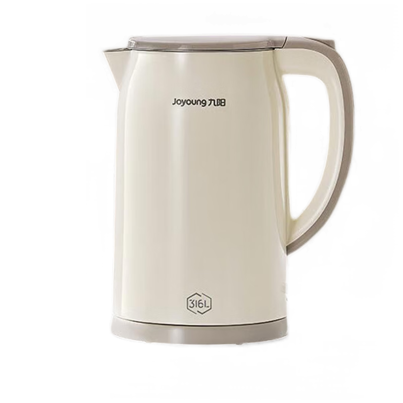 Joyoung Electric Kettle, Hot Water Pot, 1.7L Capacity, Double-Layer Insulation, 316L Stainless Steel, Seamless Design, No Glue Required, Model K17FD-W160Pro