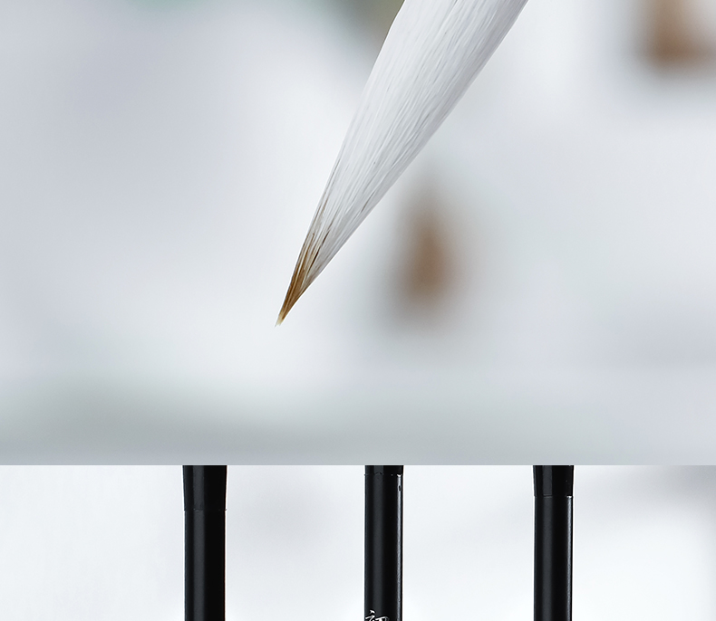 Rongbaozhai Calligraphy Brush, Mixed Hair Soft Brush for Calligraphy Practice in Large, Medium And Small Regular Script, Four Treasures of The Study, Chinese Painting Copybook, for Adult Beginners And Students, Beginner Mixed Hair - Large 16