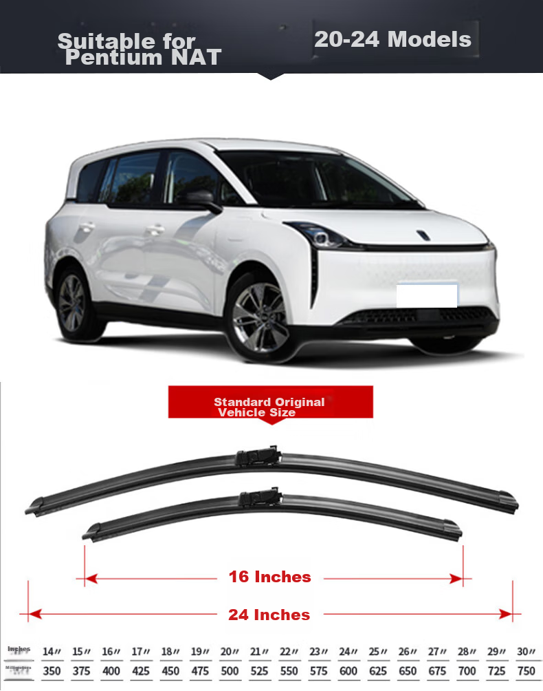Meisim Windshield Wiper for Hyundai Mistra 14-19/iX25 14-19/Ankexaila 20-25, Wiper Blade Rubber Strip 3