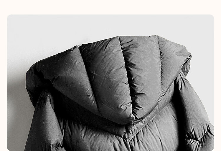 Dme [High Warmth 90% Duck Down] Winter Commute Hooded Long-Sleeve Elegant down Jacket for Women, Long Style 2