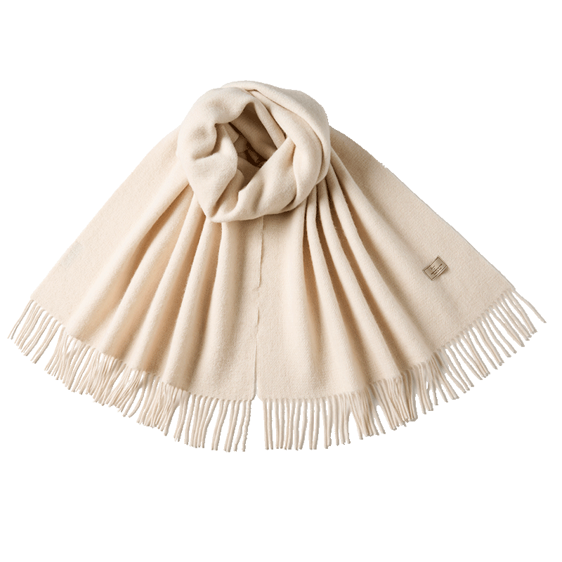 JIUMU Pure Wool Scarf for Women, Autumn And Winter Outer Wear, Warm Shawl, Gift for Girls Or Mothers, Mid-Autumn Festival Birthday Present, Gift Box Packaging