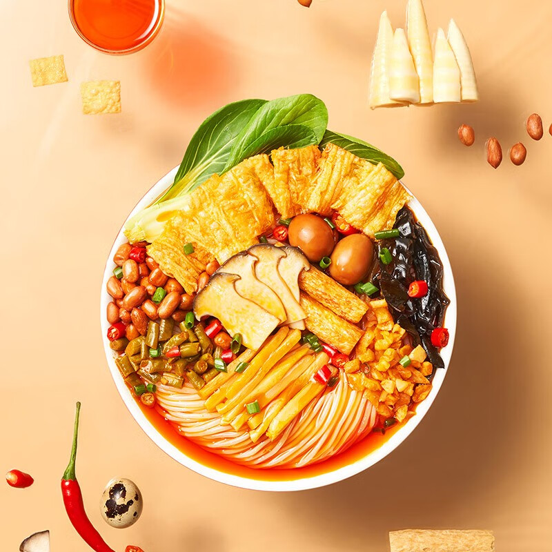 螺霸王原味螺蛳粉加料菌菇400g广西柳州特产方便速食酸辣粉面米线螺狮粉