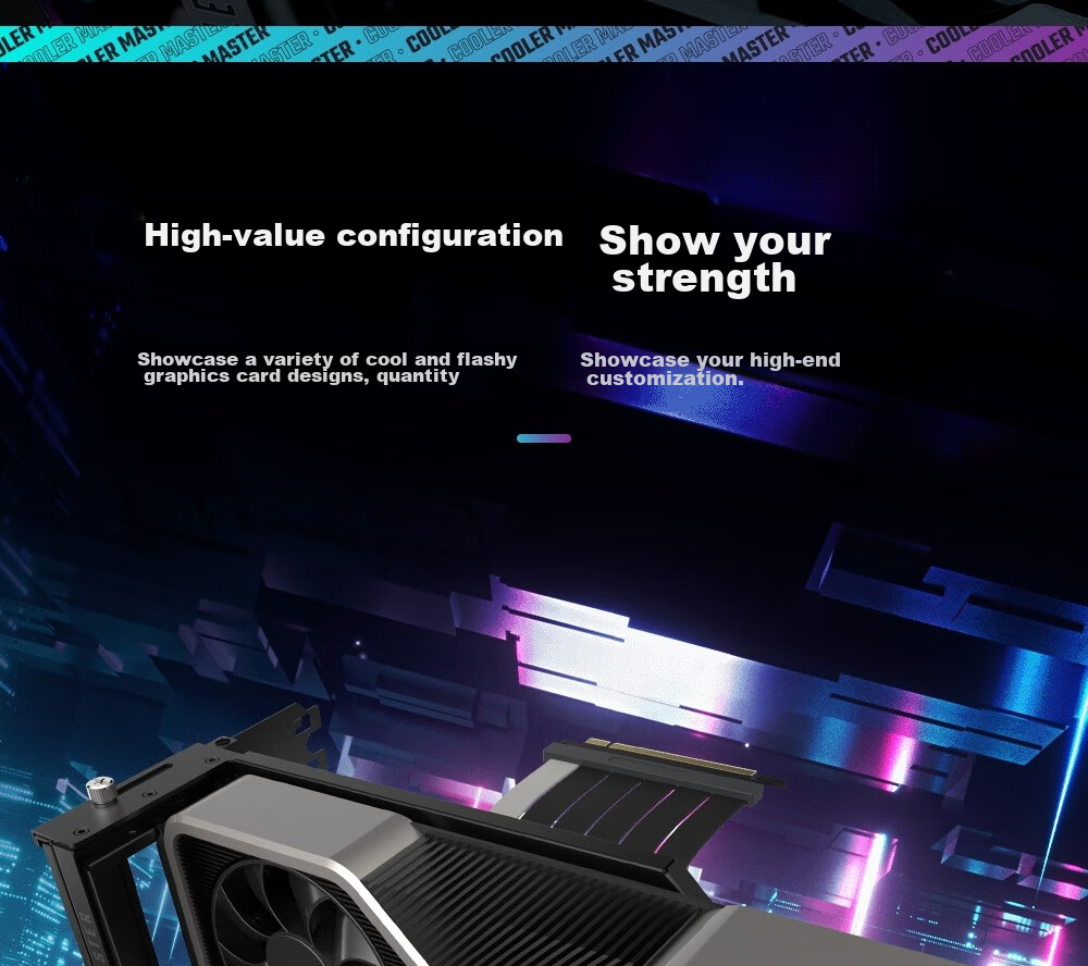 CoolerMaster Graphics Card Bracket V3 Kit (Compatible with All MATX And ATX Cases / Modular Design / PCI-E 4.0 Adapter Cable) 5