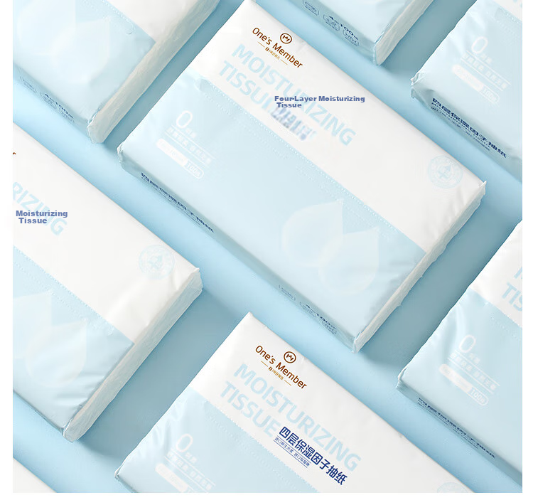 One's Member Cloud Soft Moisturizing Tissue, S Size, 40 Sheets*6 Packs, Creamy Cloud Soft Tissues, Facial Tissues, Napkins 16