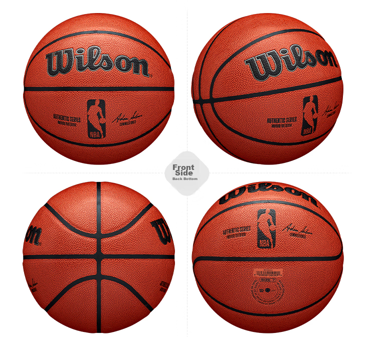 Wilson Official NBA Game Ball, OFFICIAL GAME BALL, Cowhide Indoor Size 7 Basketball 10