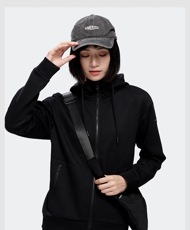 NORTHLAND Unisex Hoodie Pullover NHDBT0750E Dark Heather Gray 165 Spring Autumn Outdoor Loose Casual 9