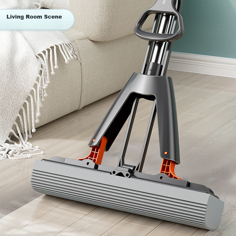 Jiabangshou Sponge Mop, 28cm, 1 Head, Household Use, No-Hand Cleaning, 2026 Floor Cleaning Wonder, Absorbent Mop Cloth