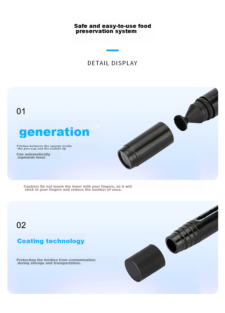 JJC Camera Lens Cleaning Pen, Dust Removal Cleaning Pen, Suitable for Canon Nikon Sony Fuji Mirrorless And DSLR Camera Bodies, Photography Equipment Projector Cleaning Brush Maintenance Tool 5