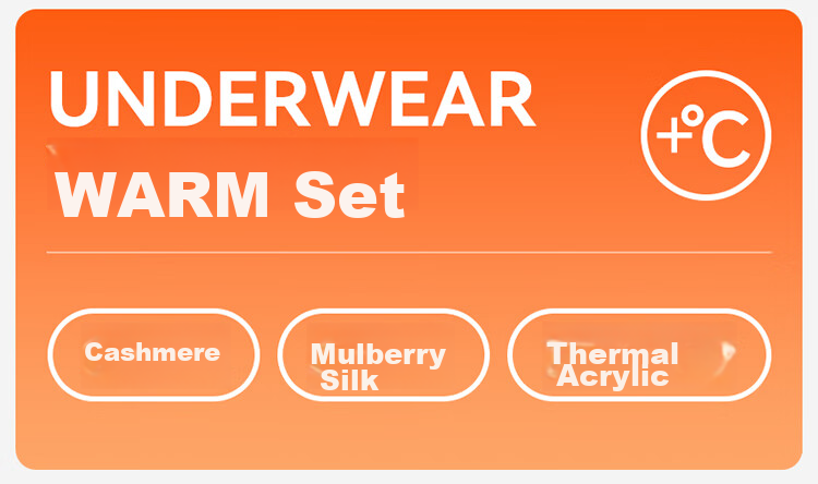 Nanjiren Wool Blend Silk Thermal Underwear for Women, Fleece-Lined Autumn Top And Pants Base Layer Set L 2