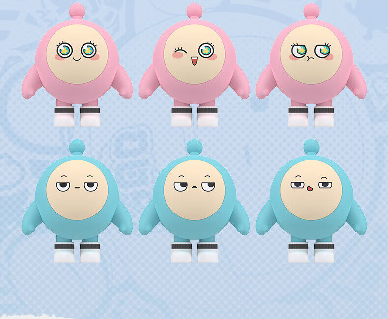 Kayou Egg Party Blind Box Rubber Doll Figurine Card Dress-Up Toy for Boys And Girls, Children's Birthday Gift 6