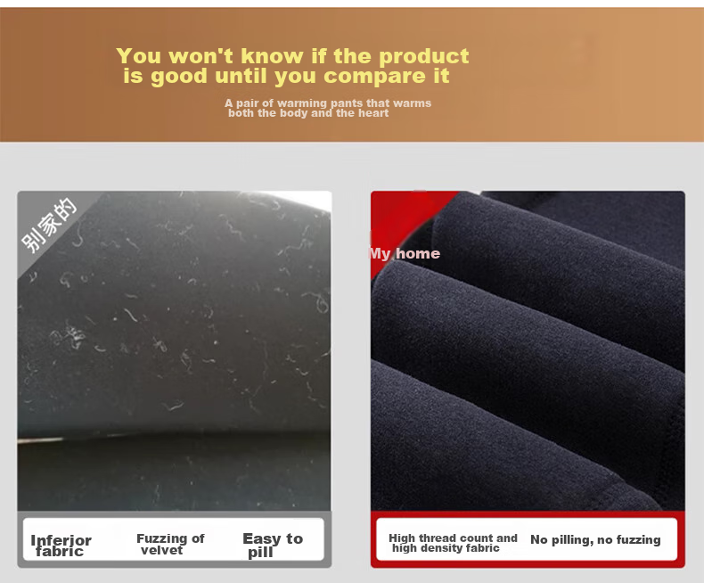 LangSha Thermal Underwear for Men [2026 Fall New Arrival], Fleece-Lined Thick Graphene Knee Protection Base Layer Pants, Extra Thick Cotton Pants for Northeast China 13