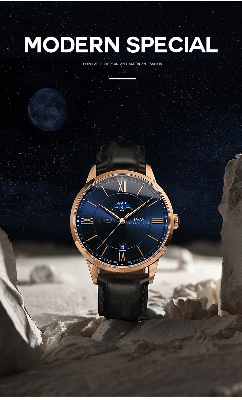 Aiwochi Swiss IW Men's Watch, Fully Automatic Mechanical Watch, 2026 New Model, Official Authentic Luxury Brand, Top Te 3