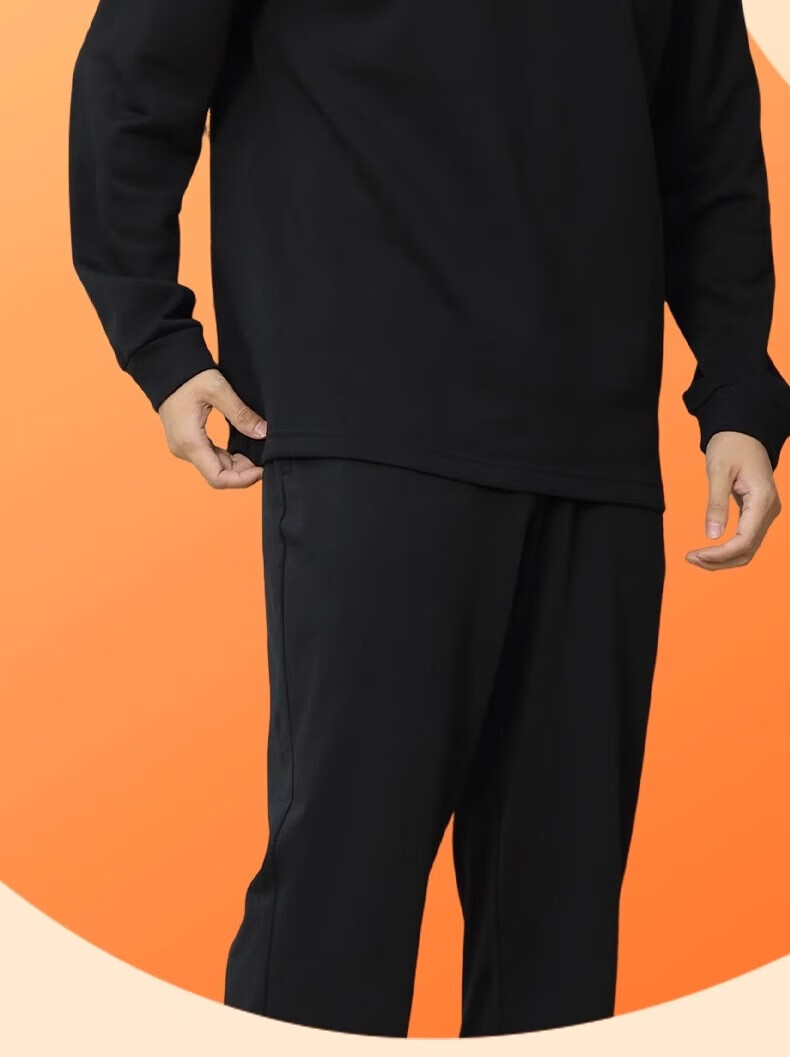 Li-Ning Men's Hoodie Long Sleeve T-Shirt Spring Autumn Winter Base Layer Running Sports Top Crew Neck Casual Plus Size Pullover 24