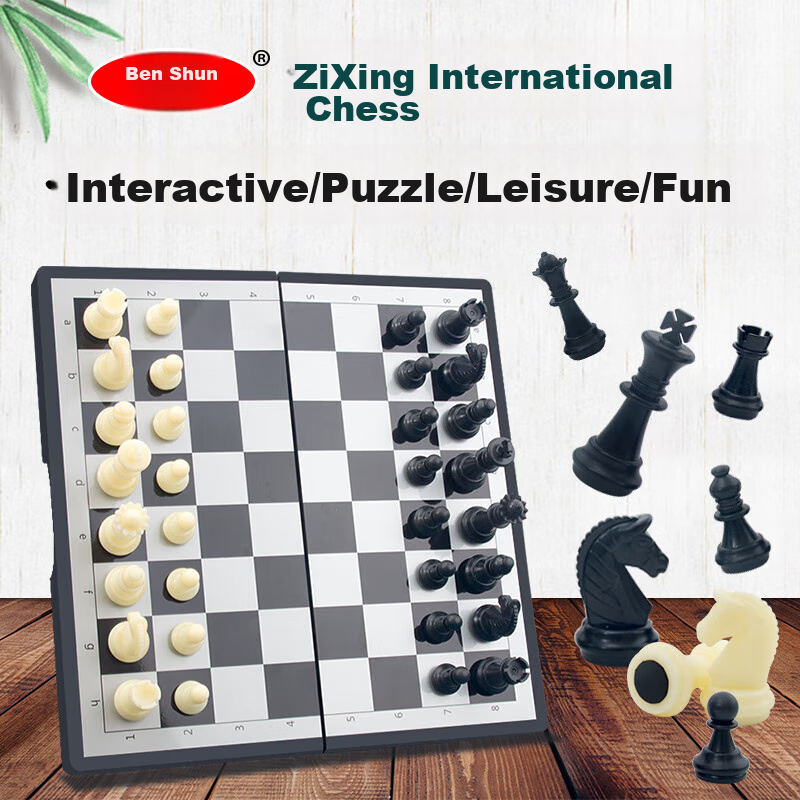 JUA Medium Magnetic Chess Set for Children, Elementary School Students, Learning Training, Educational And Leisure Board Game Set F-5
