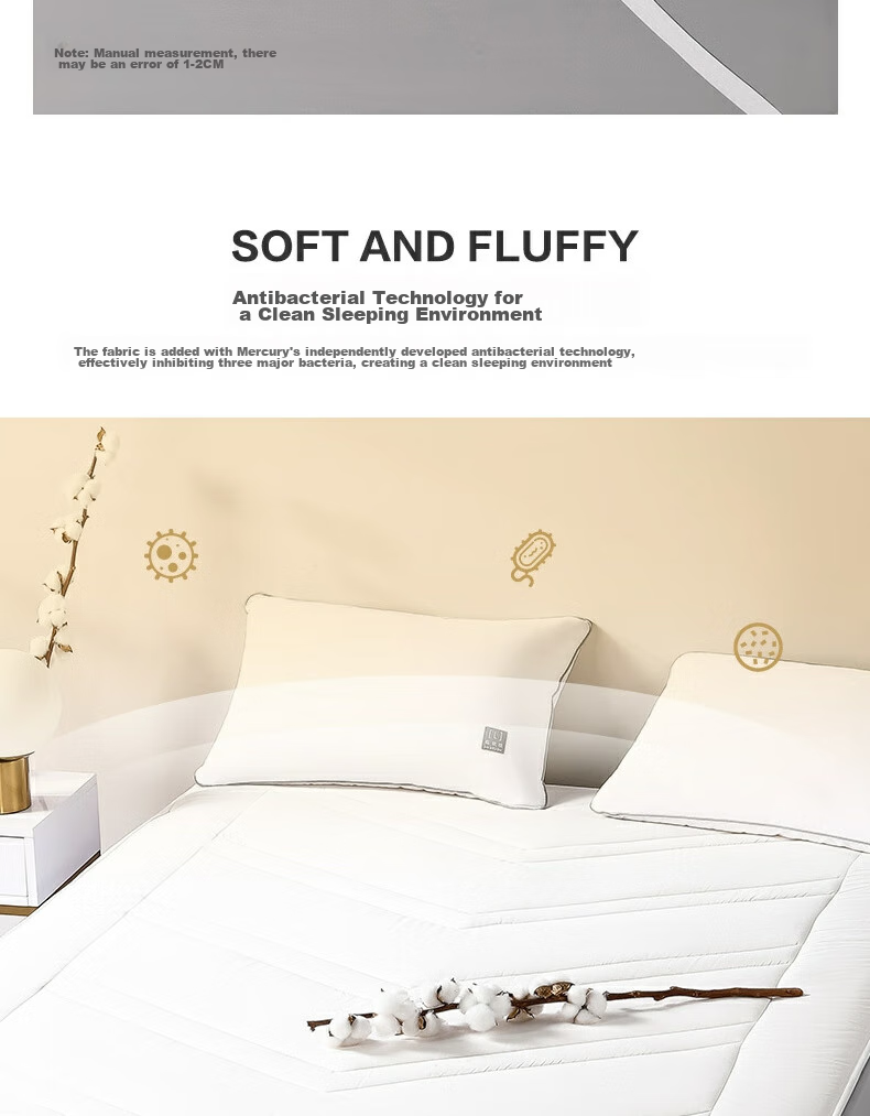 Shuixingjiafang Xinjiang Cotton Mattress, Foldable Bedding, Double Cotton Pad, Dormitory Mat, Bedding, 150*200cm 8
