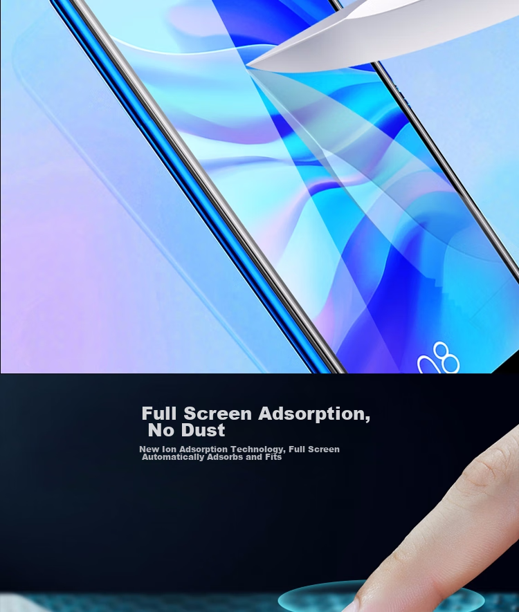 ESCASE Huawei Honor 30/30S Tempered Glass Screen Protector, Non-Full Coverage, No White Edge, Shatterproof [High Definition] 8