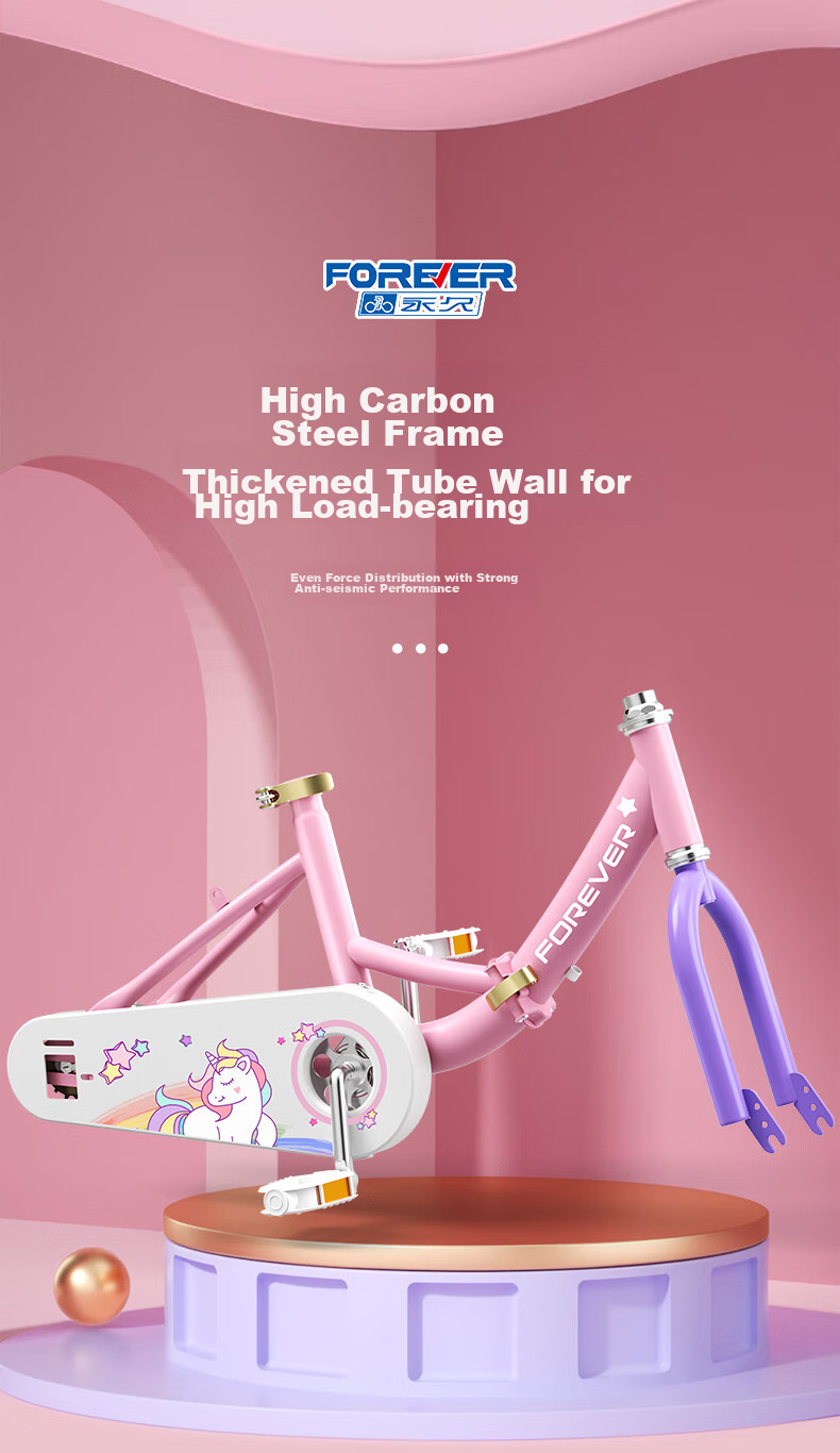 FOREVER Children's Bicycle for Ages 3-6 Foldable Bike for Boys And Girls, 16-Inch Pedal Bike 2