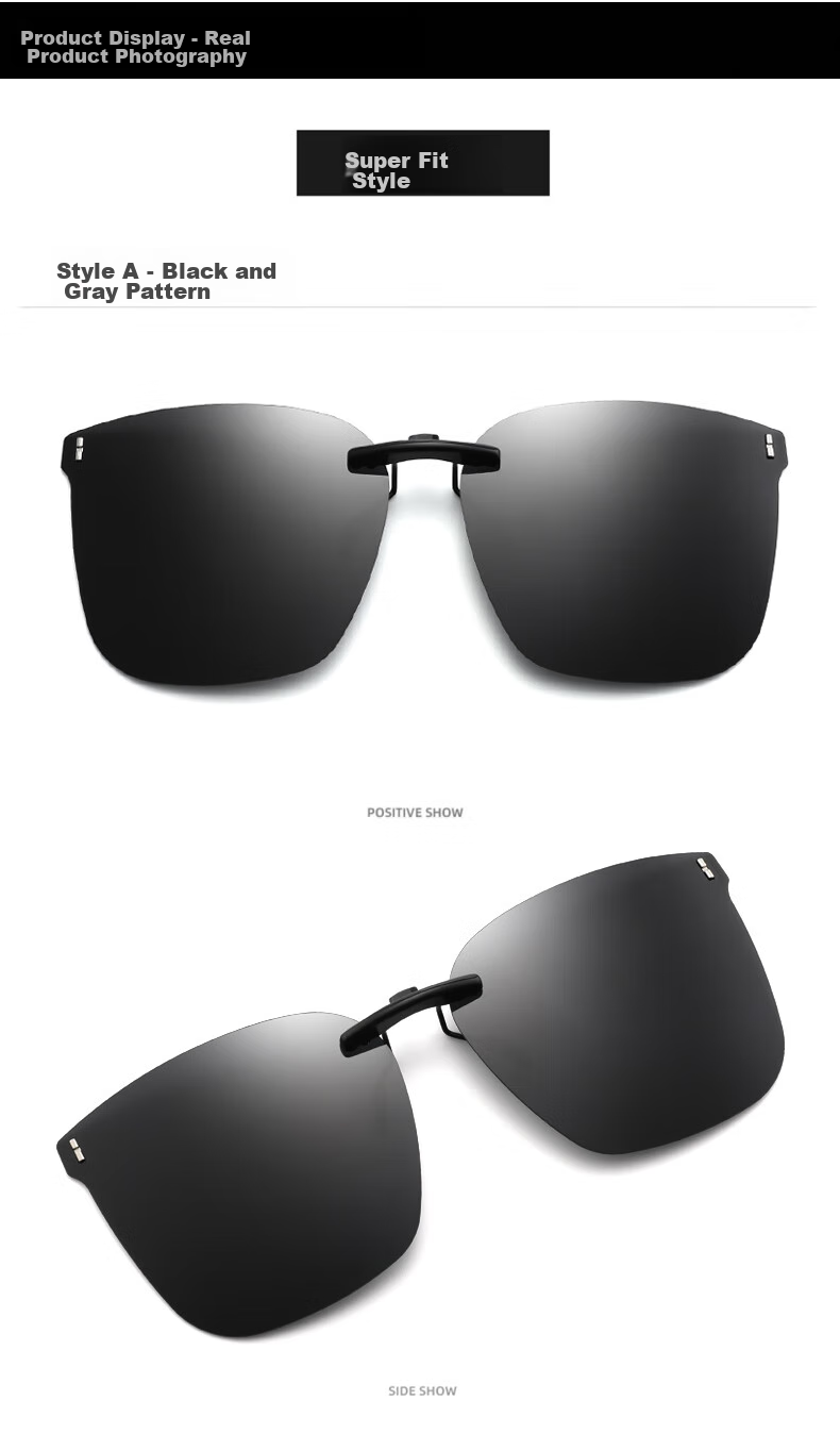 LESCA LUNETIER Polarized Clip-On Sunglasses for Men, Adjustable Prescription Sunglasses, Driving And Fishing Specific, Flip-Up Style for Wome 17
