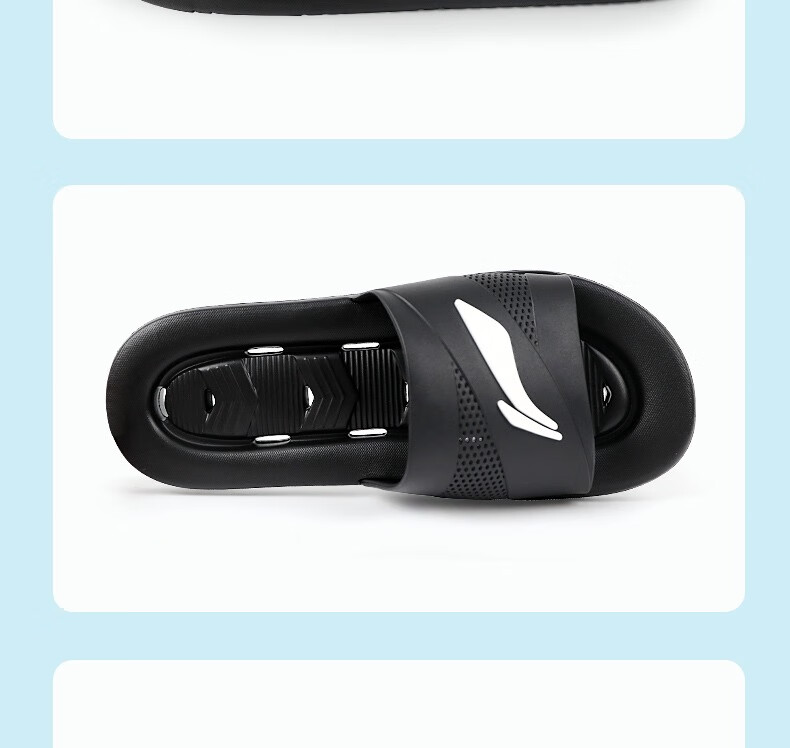 Li-Ning Slippers, Sports Sandals for Men And Women, Summer Outdoor Wear, Non-Slip, Indoor And Outdoor Use, Comfortable, Lightweight, Breathable, Slide Sandals 16