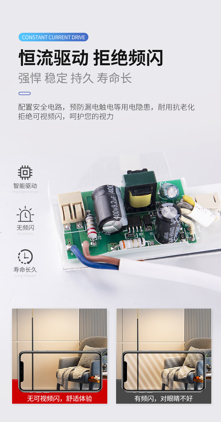 Foshanzhaoming (FSL) LED Light Core Strip Light Replacement Retrofit Ceiling Light for Bedroom And Living Room, Easy Installation Light Source Module, 17W Cool White 6500K Core A Model 4