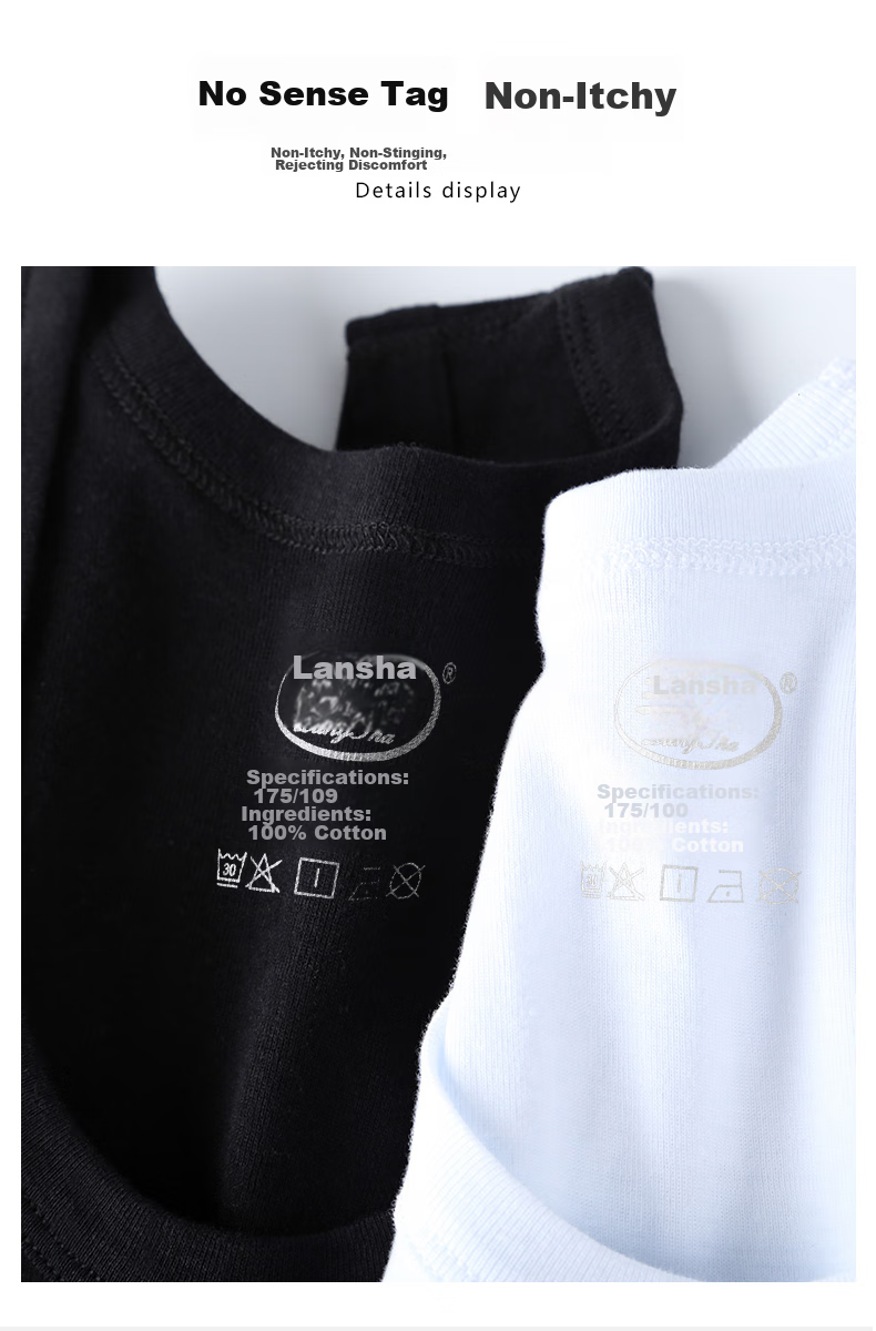 LangSha Pure Cotton Tank Top for Men, Summer Lightweight Sleeveless Casual Sports Sweat-Wicking Breathable Undershirt 12