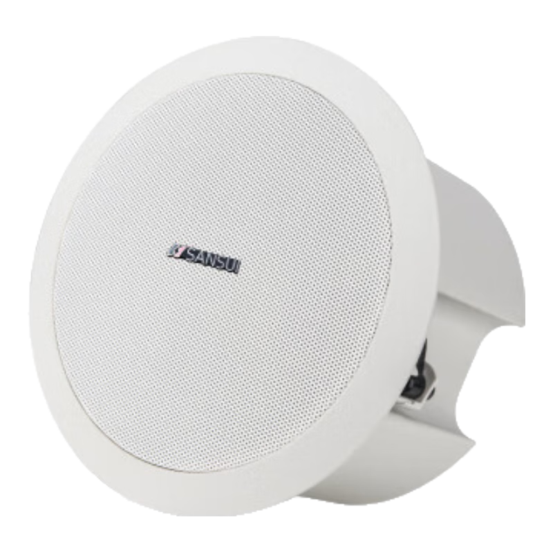 SANSUI T8 Bluetooth Ceiling Speaker Set, Recessed Integrated Engineering Suspended Ceiling Music Public Speaker System, Wireless Bluetooth Ceiling Speaker, Coaxial 5-Inch Audio Speaker, One Piece