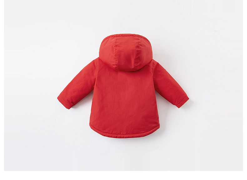 DAVE & BELLA Kids Cotton Padded Jacket Girls Winter Coat Boys Thickened Hooded Cotton Coat 26