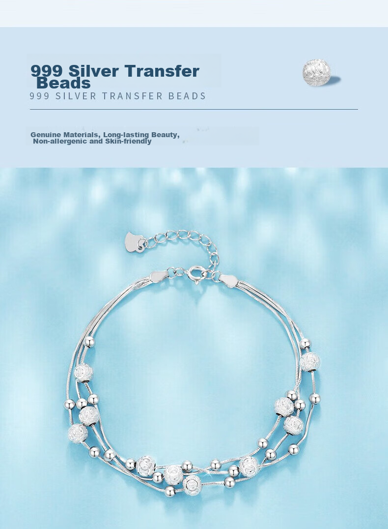 Zhoubaifu [1000+ Stores] San Sheng Shi Bracelet, Women's Wristband, Birthday Gift for Girlfriend Or Wife 4
