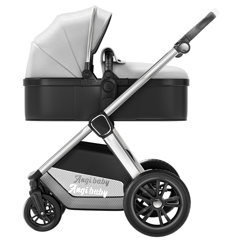 ANGI BABY Stroller with High View, Reversible Seats, Reclining Positions, Shock Absorption, Foldable, Suitable for Newborns to 3 Years Old