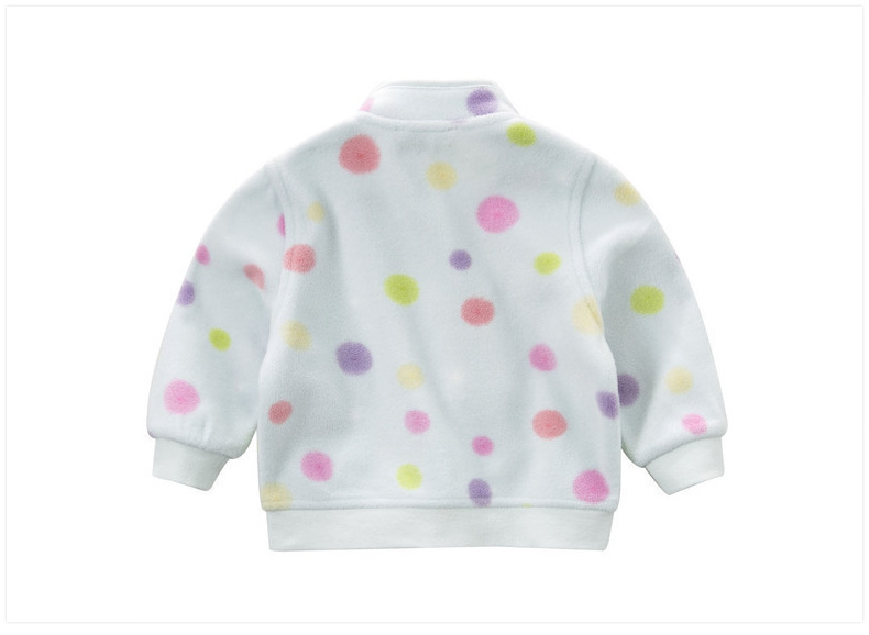 DAVE & BELLA Children's Outerwear, Spring And Autumn Clothing, Baby Stylish Clothes, Girls' Fleece Jacket 14