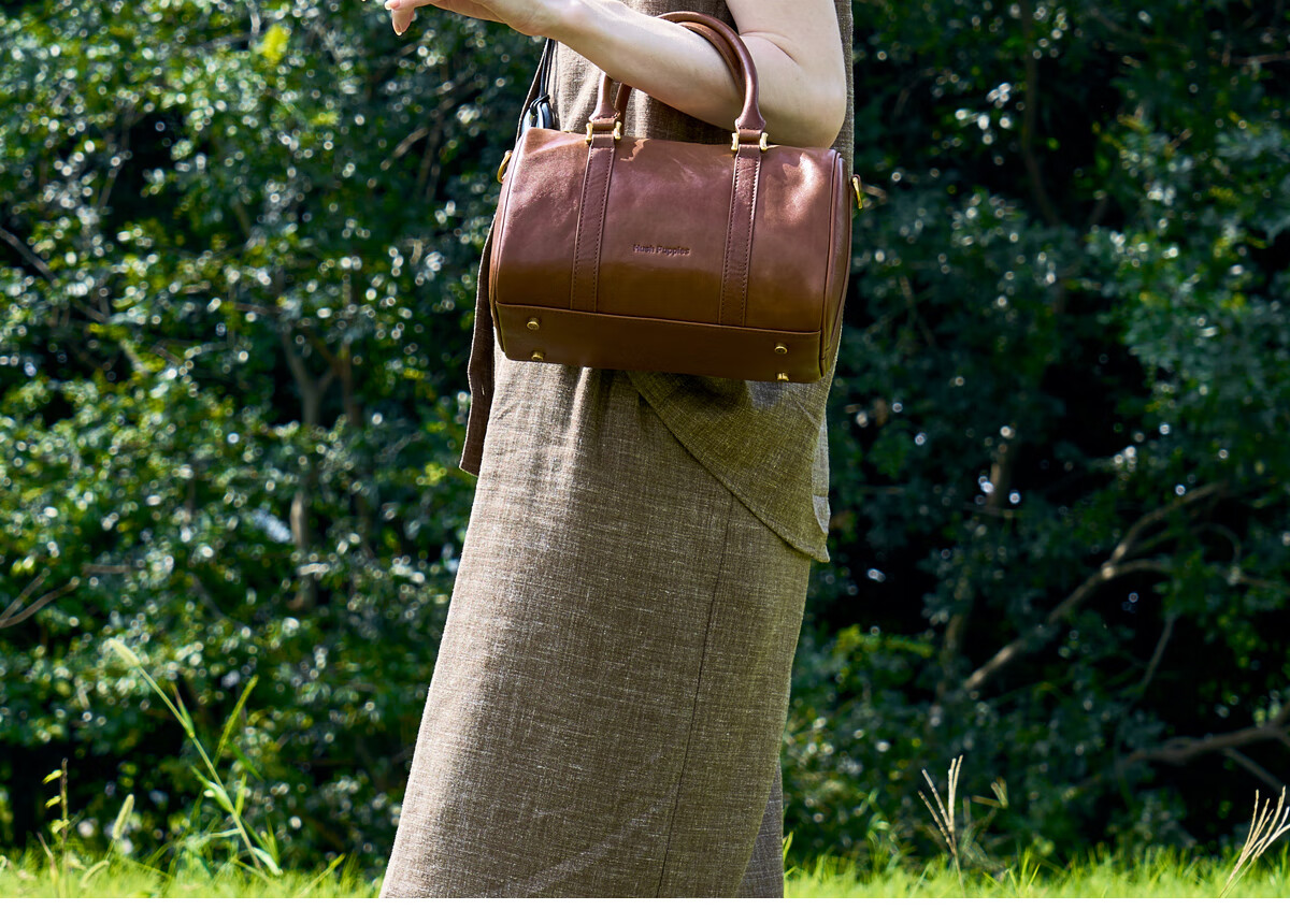 Hush Puppies Women's Bucket Bag Vegetable Tanned Top Layer Cowhide Handbag Birthday Gift for Girlfriend and Wife 17