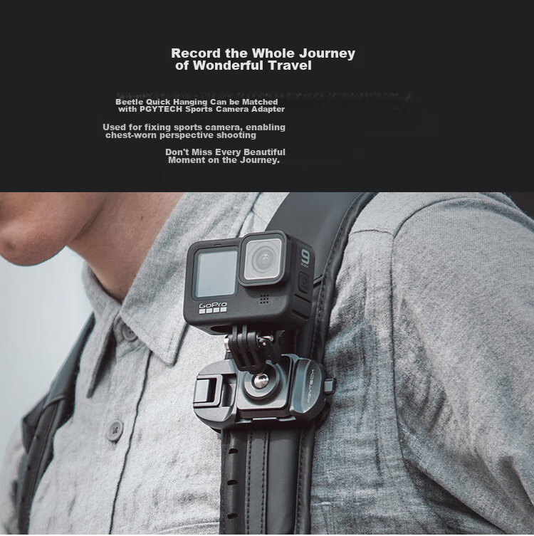 PGYTECH Camera Quick-Release Strap for DSLR And Mirrorless Cameras, Waist Strap, Quick Gun Hand, Action/GoPro/Insta Sports Camera Shoulder Strap Buckle 16