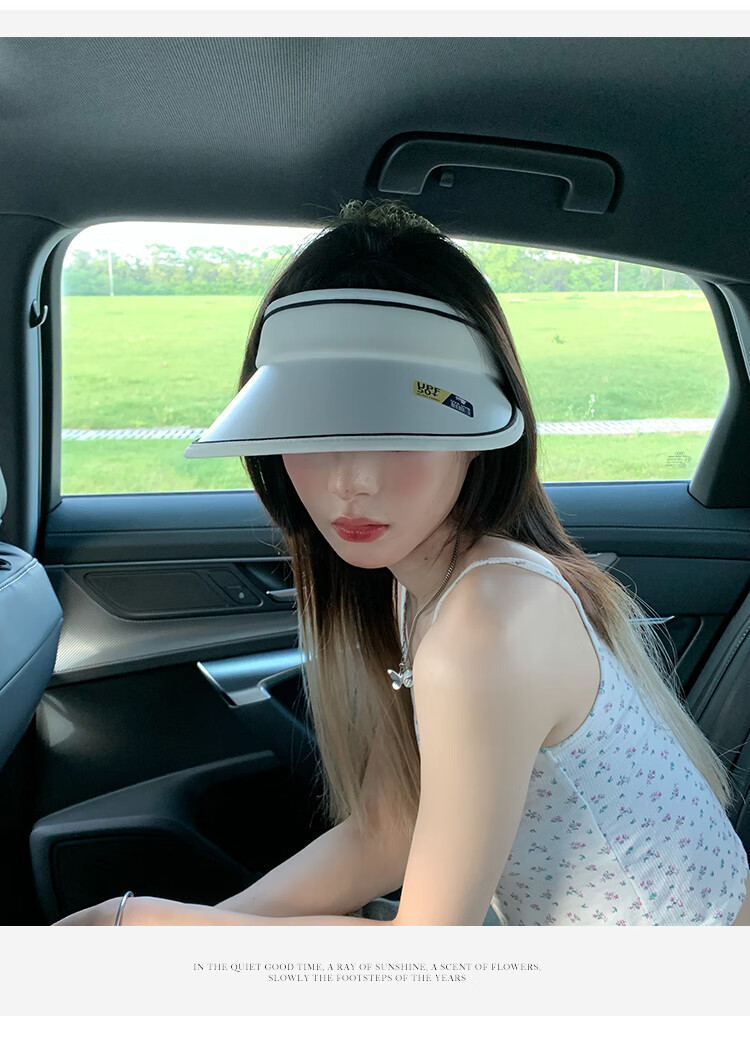 Move Iron Sun Protection Hat for Men And Women, Outdoor Summer Visor Cap, Large Brim Sunhat, Beach Cool Hat, Black 11