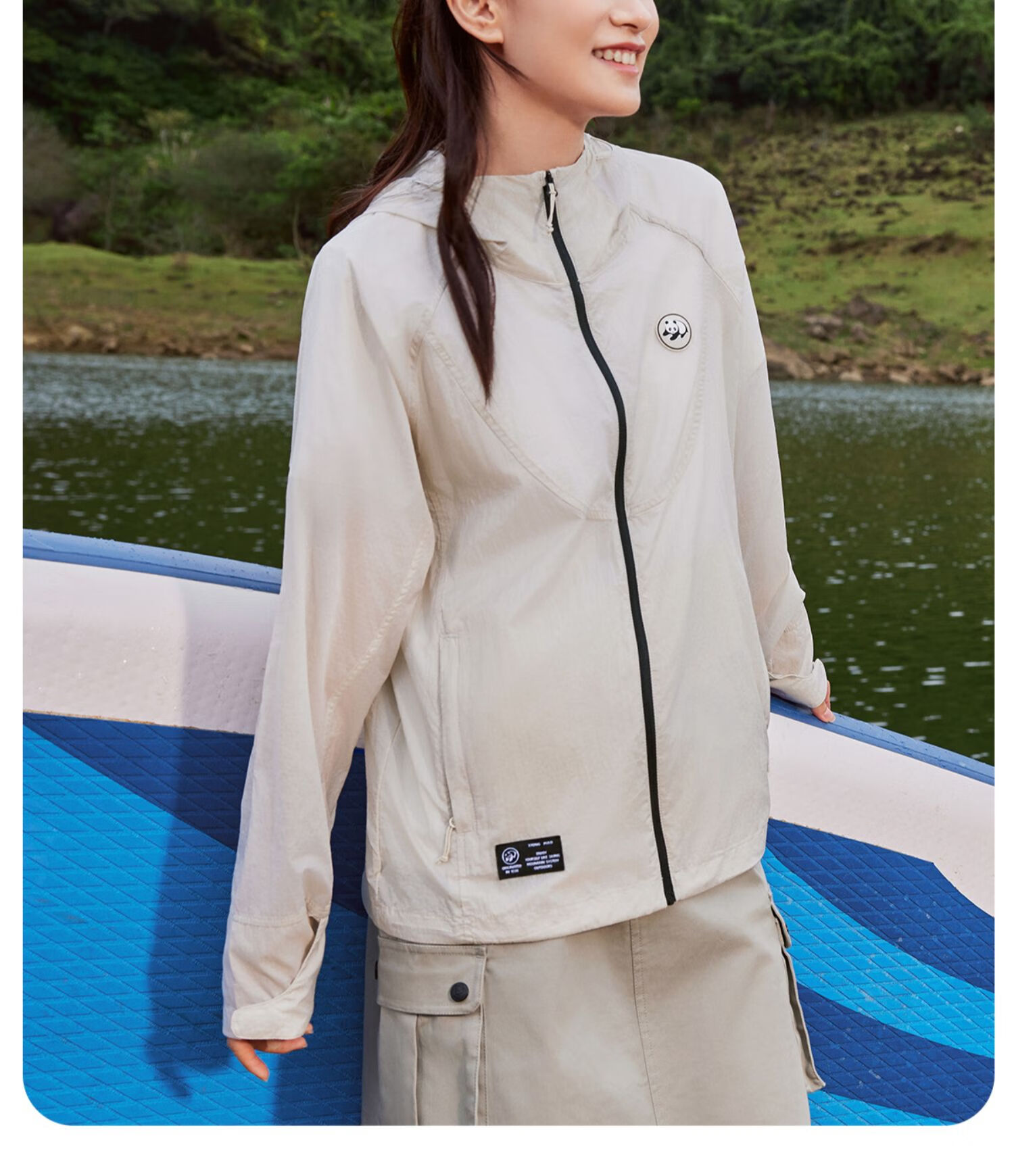 CAMEL Sun Protection Clothing, Cool And Breathable, UPF100+ UV Protection, Sunscreen Garment [Panda Co-Branded Edition] 8022 3XL 23