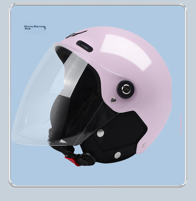 MYARMOR Helmet, Electric Vehicle 3C Certified, New National Standard Class A Anti-Fog Motorcycle Half Helmet, Unisex All-Season Safety Helmet for Electric Scooters, One Size Fits All (Head Circumference 54-60cm), Pearl White 20