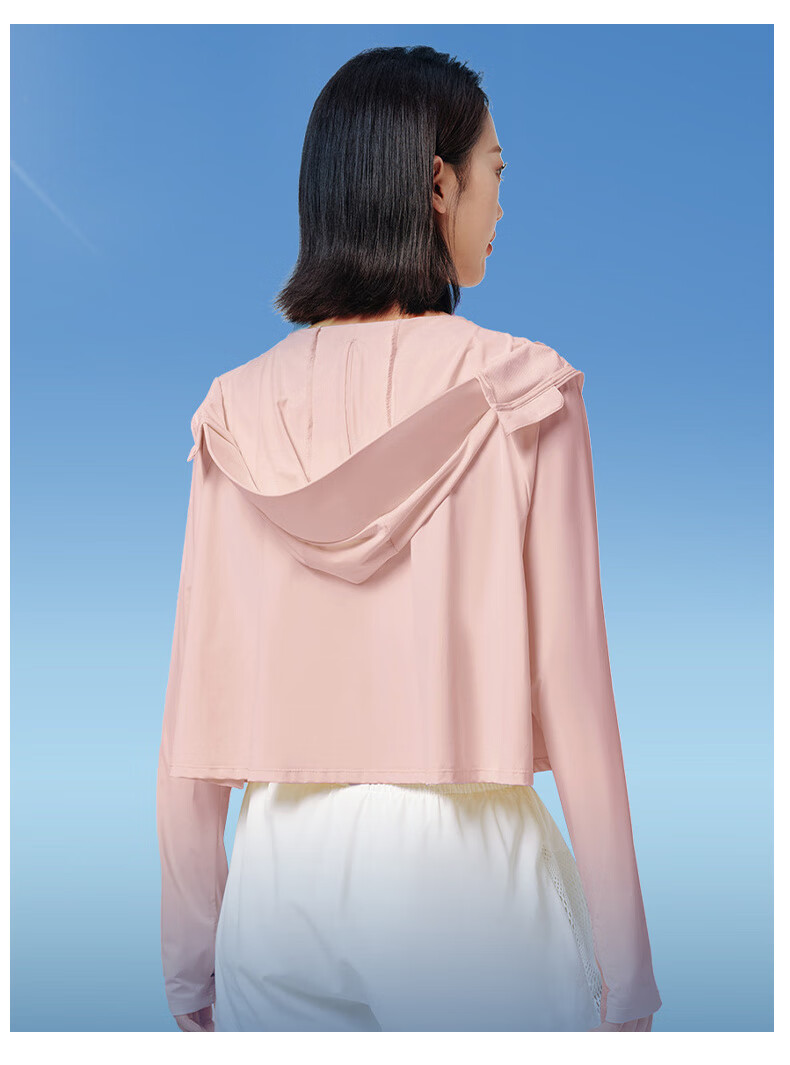 JEANSWEST Women's Summer Sun Protection Shirt UPF50+ Ice Silk Cooling Cape with Large Brim White L 8
