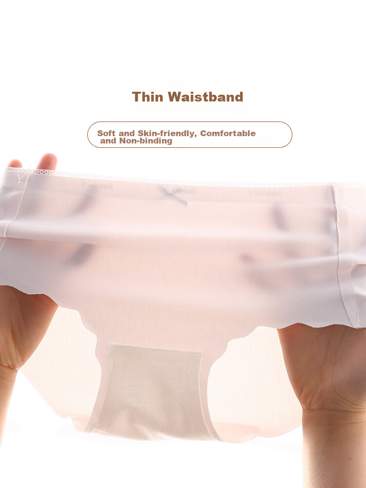 Bejirog 3-Pack Children's Underwear for Girls, Ice Silk Thin Modal Panties for Summer, Puberty 6-16 Years Old Girls, Students 5