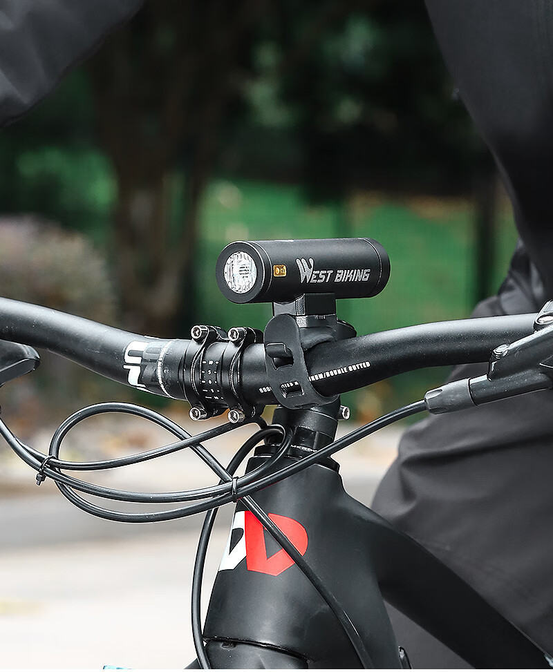 WestBiking Bicycle Light, Type-C Charging Front Light, Night Riding High Beam Flashlight, Waterproof Mountain Bike Cycling Equipment 6