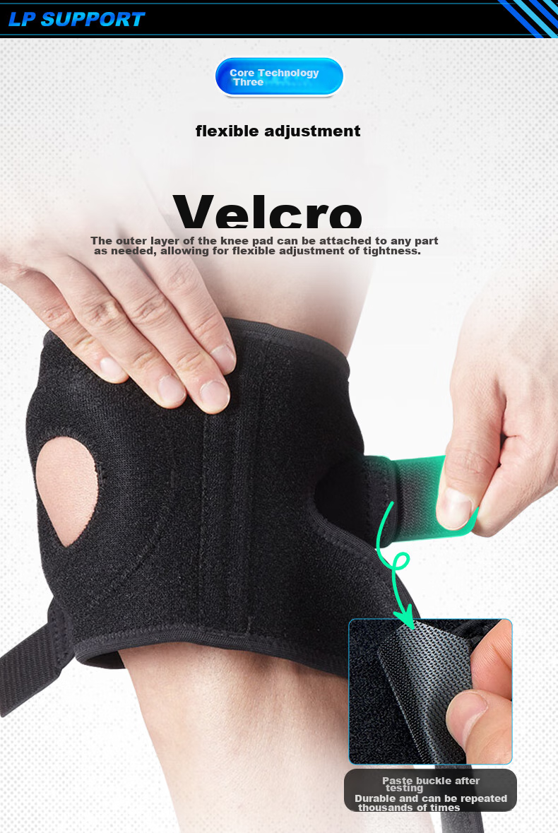 LP 782 Sports Knee Brace Meniscus Running Patella for Men And Women, Cycling Badminton Basketball Football Jump Rope Hiking Protective Gear 8