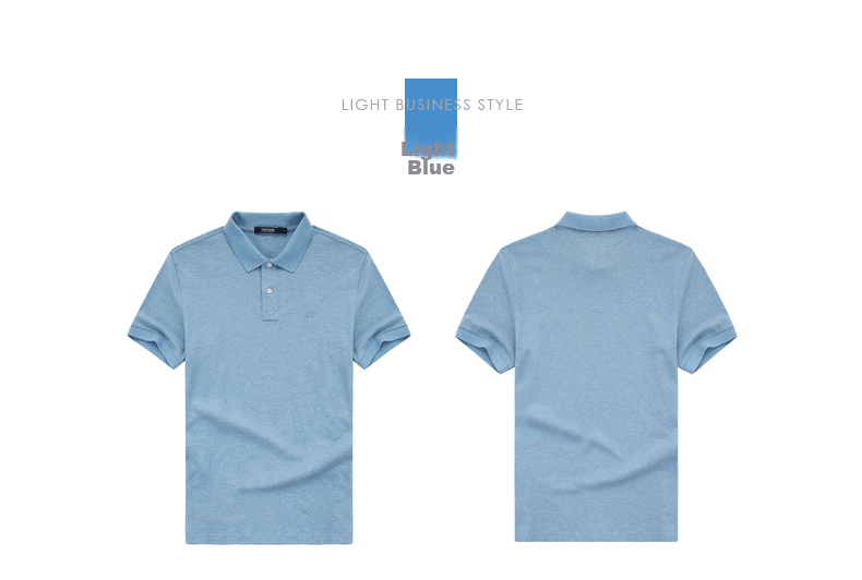 YOUNGOR Men's T-Shirt, Summer Young Men's Business Casual Short-Sleeve T-Shirt, GSPC533011IFA, Light Blue, Size S 11