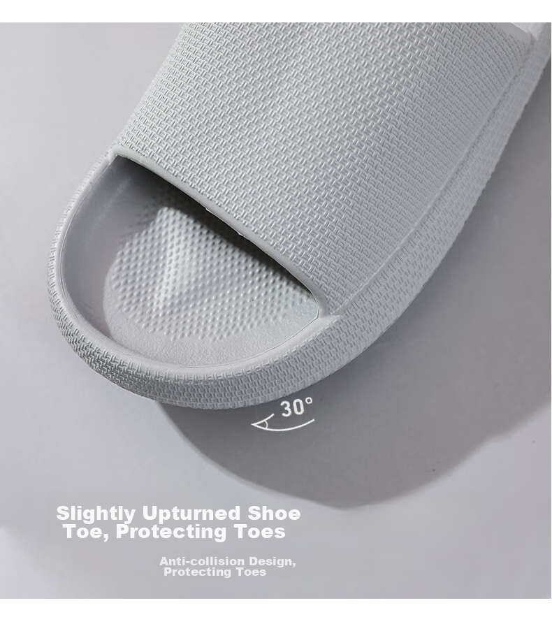 GUOLUOFEI 2025 New Thick-Soled Couple Slippers, Home Indoor Slippers with Squishy Feel, Women's Sandals, Gray, Size 36-37 10