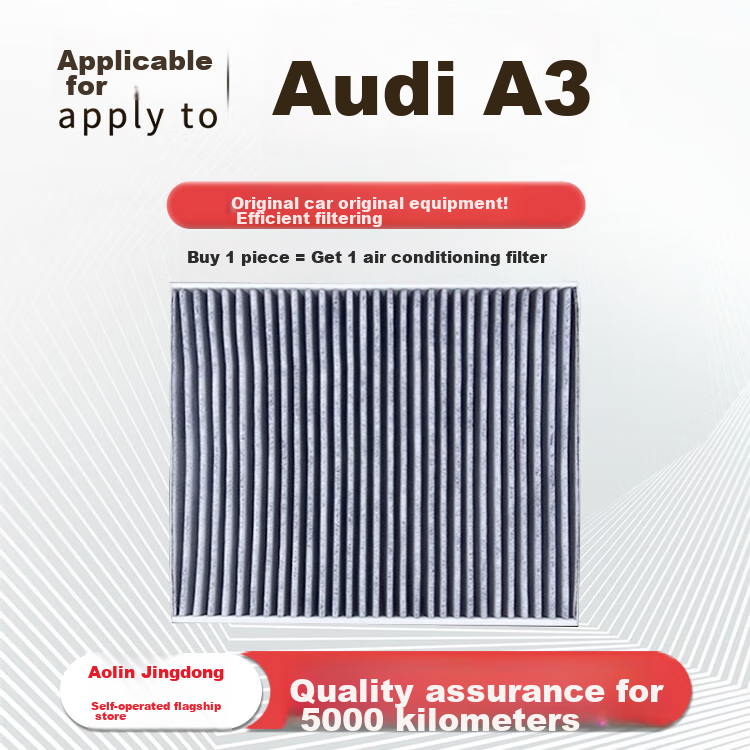 Aolin Air Filter Set Including Air Conditioning Filter And Air Filter Cleaner for 2014-2024 Audi A3/A3L (1.4T) 1