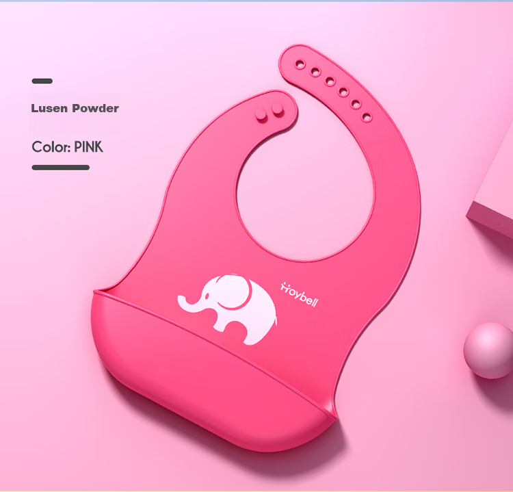 HOY BELL Baby Bib, Infant Feeding Bib, Children's Silicone Bib, Waterproof Three-Dimensional Eating Bib, Drool Bib, Blue 12