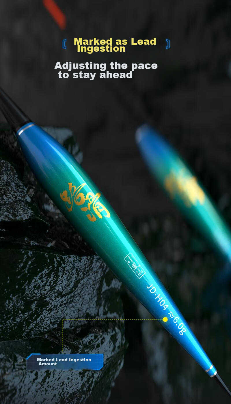 Xiaofengxian Fishing Float with Bite Indicator, Color-Changing Luminous Float for Long-Distance Casting And Big Fish, Slippery Electronic Fishing Float with Bold And Eye-Catching Design JD-H06 10