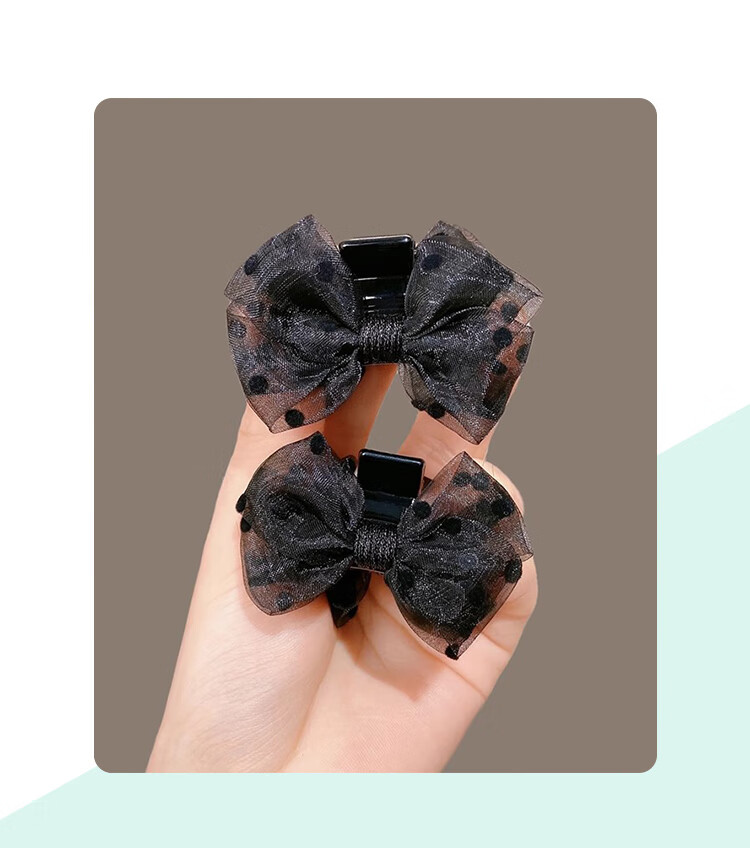 CHIMERA 2-Piece Bow Hair Claw Clips for Bangs and Side Hair, Princess Hair Clips for Women, Birthday Gift 1