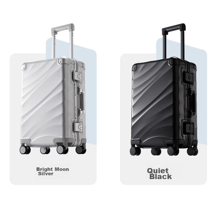 JD Original "Universal Gravity" Aluminum-Magnesium Alloy Large Capacity Suitcase, 20-Inch Trolley Case, Travel Luggage, Carry-On Case, Silver Color 4